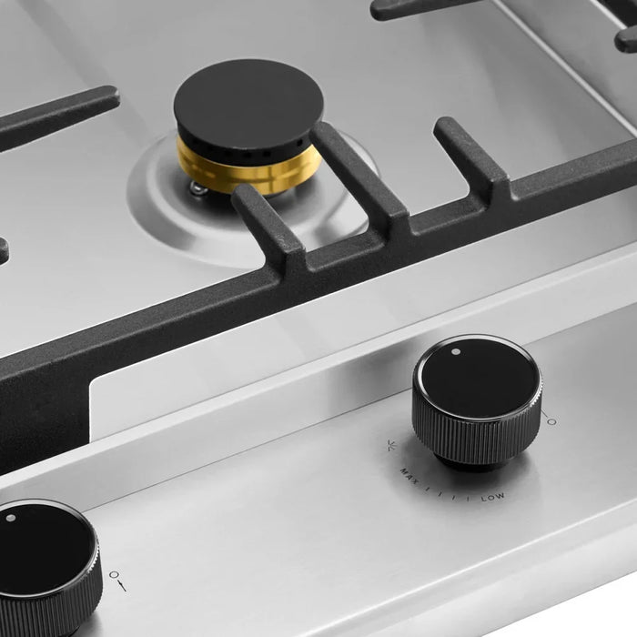 Omega 90cm Gas Cooktop Stainless Steel