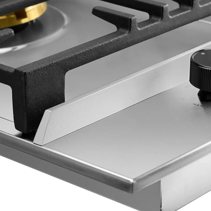 Omega 90cm Gas Cooktop Stainless Steel