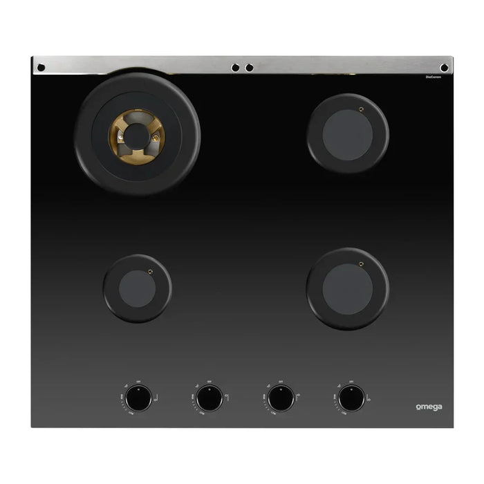 Omega 60cm Gas on Ceramic Glass Cooktop