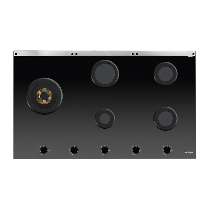 Omega 90cm Gas on Ceramic Glass Cooktop