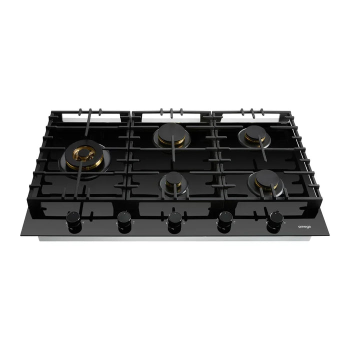 Omega 90cm Gas on Ceramic Glass Cooktop