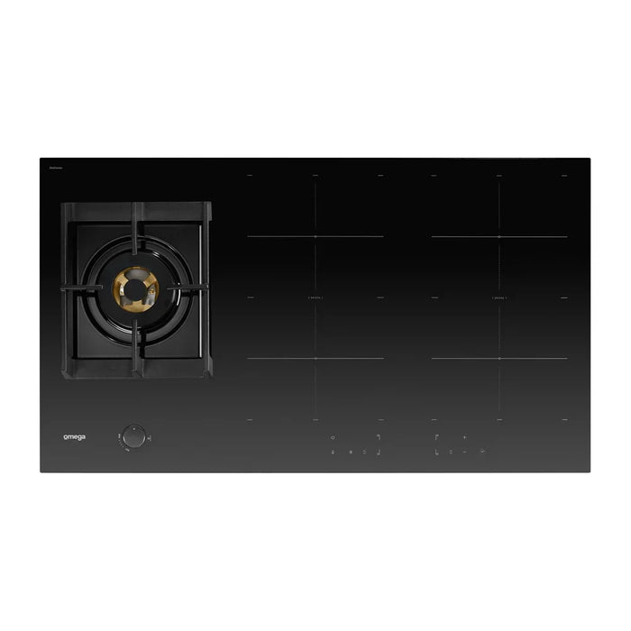 Omega 90cm Hybrid Cooktop Gas & Induction