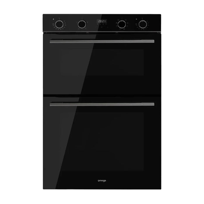 Omega 60cm 12 Function Double Oven Midnight