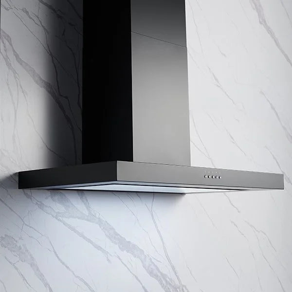 Omega 90cm Canopy Rangehood - Matte Black