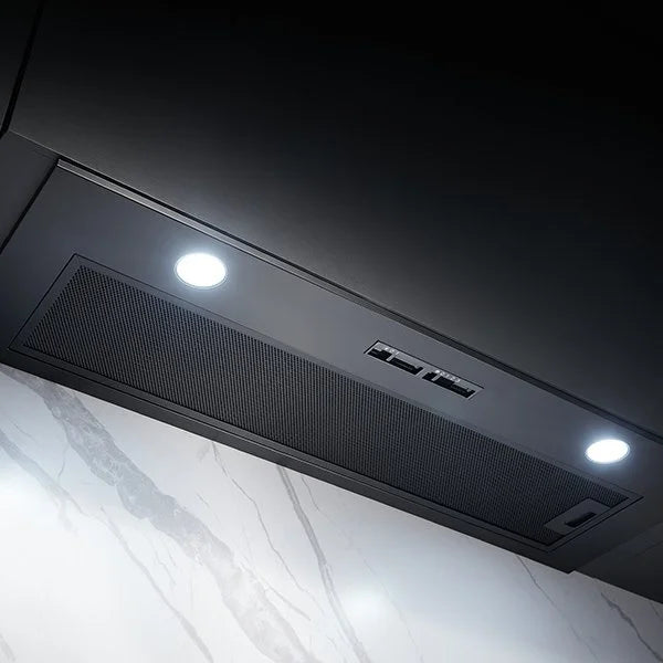Omega 90cm Undermount Rangehood - Matte Black