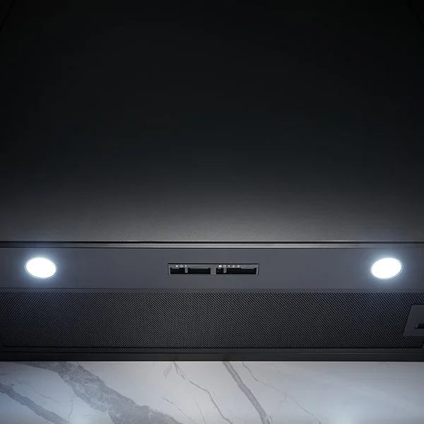 Omega 90cm Undermount Rangehood - Matte Black