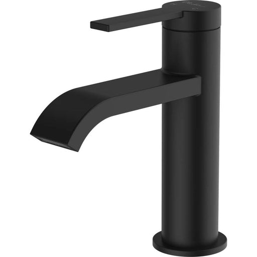 Oliveri Barcelona Matte Black Basin Mixer-BA118506MB-blue-leaf-bathware