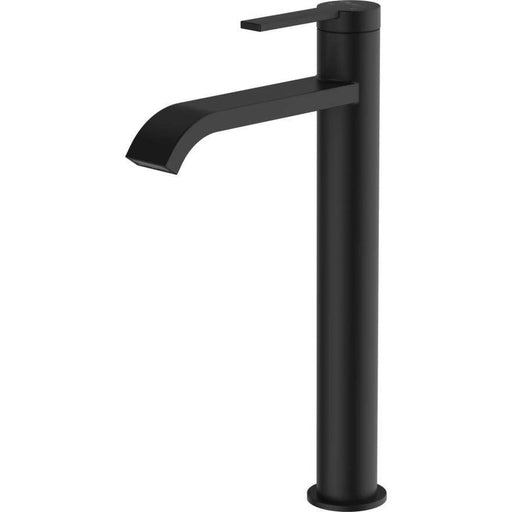 Oliveri Barcelona Matte Black Tower Basin Mixer-BA119506MB-blue-leaf-bathware