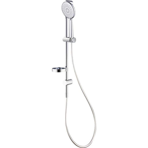 Oliveri Copenhagen Chrome Hand Shower With Rail-CO51580CR-blue-leaf-bathware