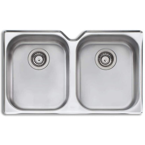 Oliveri Diaz Double Bowl Undermount Sink-DZ10U-blue-leaf-bathware