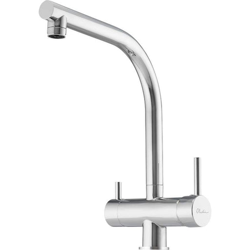 Oliveri Essentials square goose neck 3 way filter tap-FT3ESQ-blue-leaf-bathware