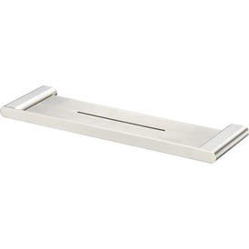 Oliveri Madrid Brushed Nickel Metal Shelf 420mm-MA891A07BN-blue-leaf-bathware