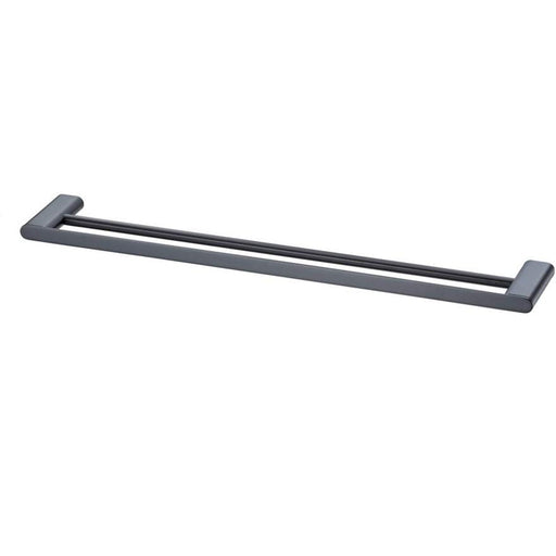 Oliveri Madrid Matte Black Double Towel Rail 650mm-MA824EC3MB-blue-leaf-bathware