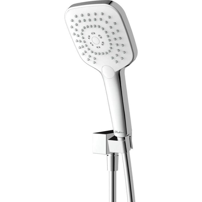 Oliveri Monaco Chrome Hand Shower With Bracket-MO168013BCR-blue-leaf-bathware