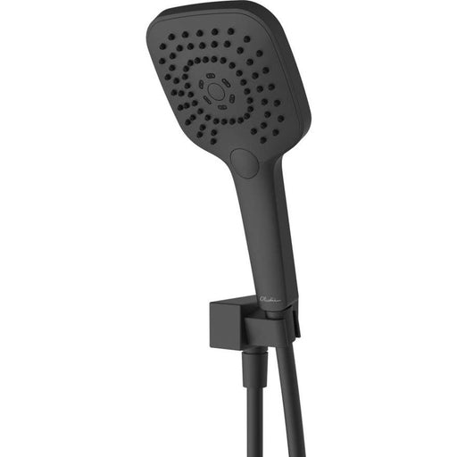 Oliveri Monaco Matte Black Hand Shower With Bracket-MO168013BMB-blue-leaf-bathware