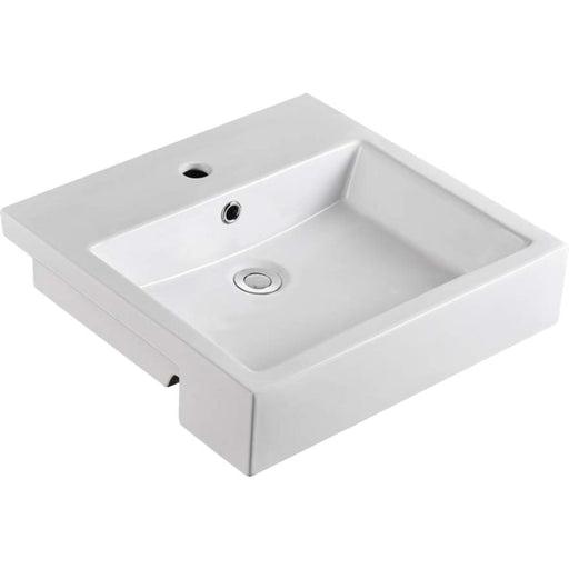 Oliveri Munich Semi-Recessed Basin-MU8050H-blue-leaf-bathware