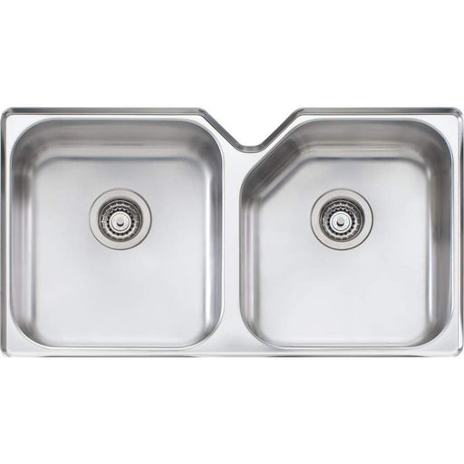 Oliveri Nu-Petite Main & 5-Side Bowl Undermount Sink-NP63U-blue-leaf-bathware