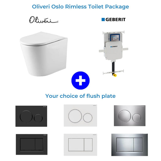 Oliveri Oslo Rimless Wall Faced Toilet Suite-blue-leaf-bathware