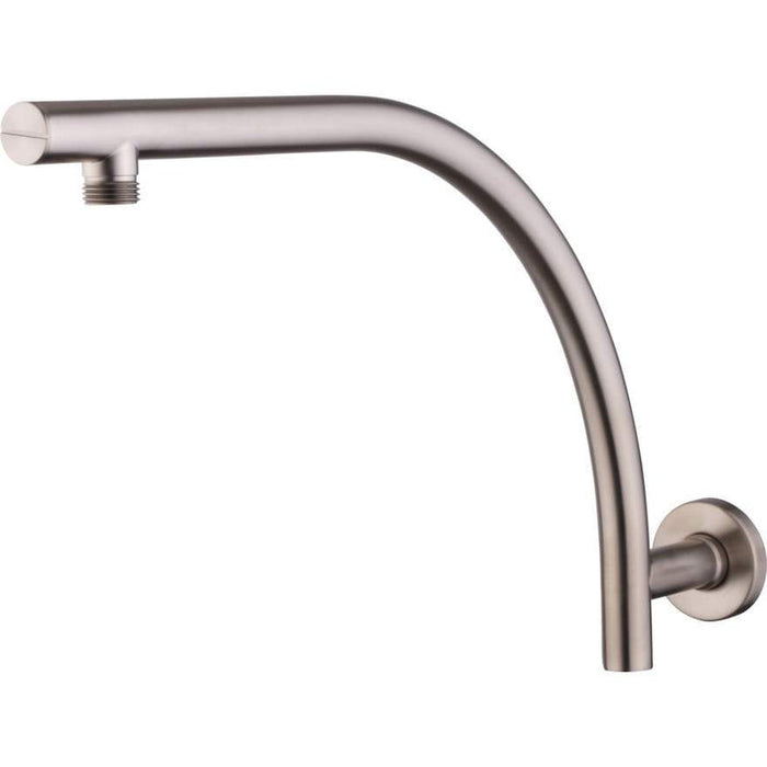 Oliveri Rome Brushed Nickel Raised Wall Mounted Shower Arm-RO0008BN-blue-leaf-bathware