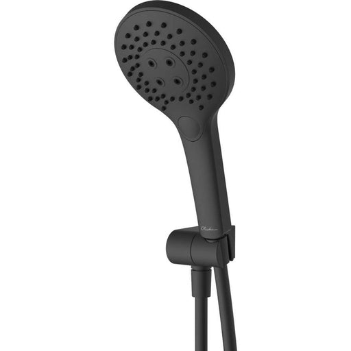 Oliveri Rome Matte Black Hand Shower With Bracket-RO147013BMB-blue-leaf-bathware