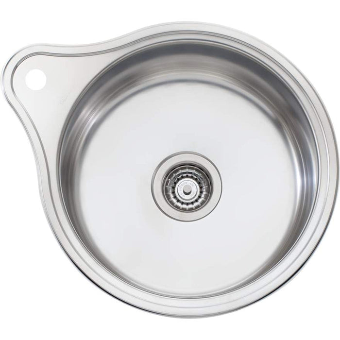 Oliveri Solitaire Round Bowl Sink With Tap Landing-LR515-blue-leaf-bathware