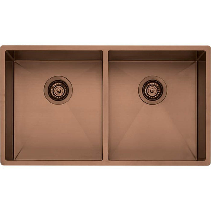 Oliveri Spectra Double Bowl Copper Sink-SB63CU-blue-leaf-bathware