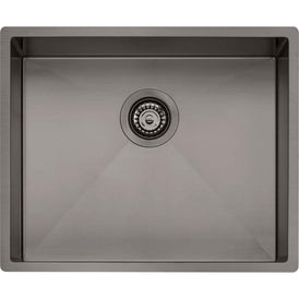 Oliveri Spectra Single Bowl Gunmetal Sink-SB50GM-blue-leaf-bathware