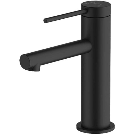 Oliveri Venice Matte Black Straight Basin Mixer-VE106506MB-blue-leaf-bathware