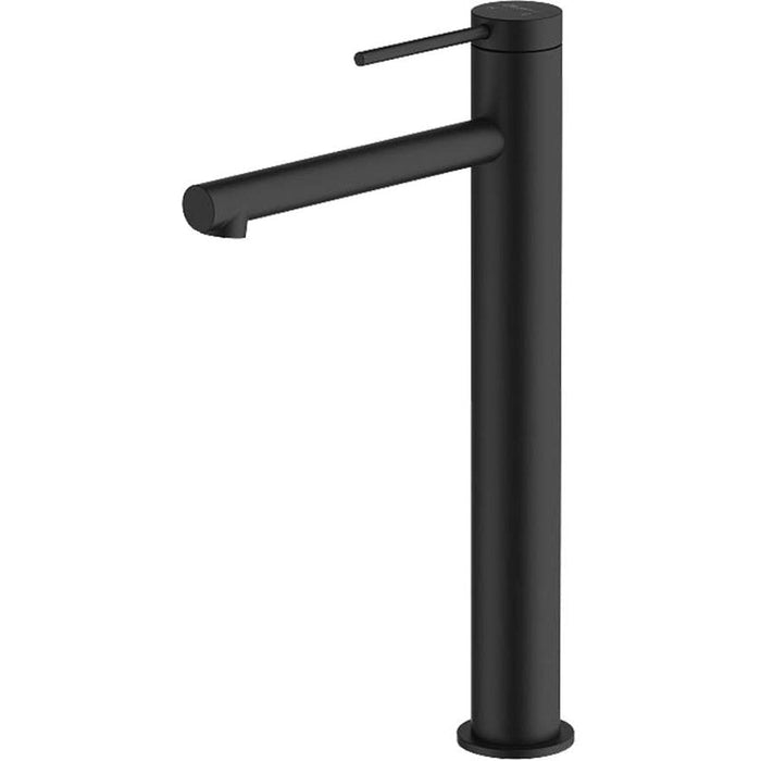 Oliveri Venice Matte Black Straight Tower Basin Mixer-VE107506MB-blue-leaf-bathware