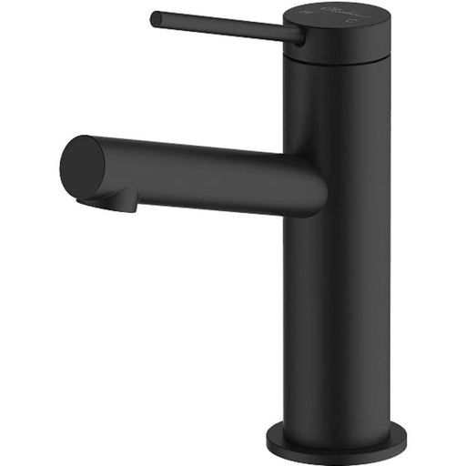 Oliveri Venice Matte Black Uplift Basin Mixer-VE109506MB-blue-leaf-bathware