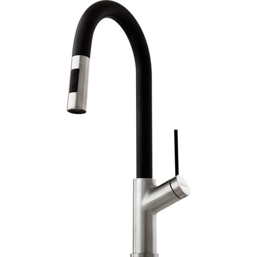 Oliveri Vilo Pull Out Spray Mixer Brushed Finish-VT0426B-blue-leaf-bathware