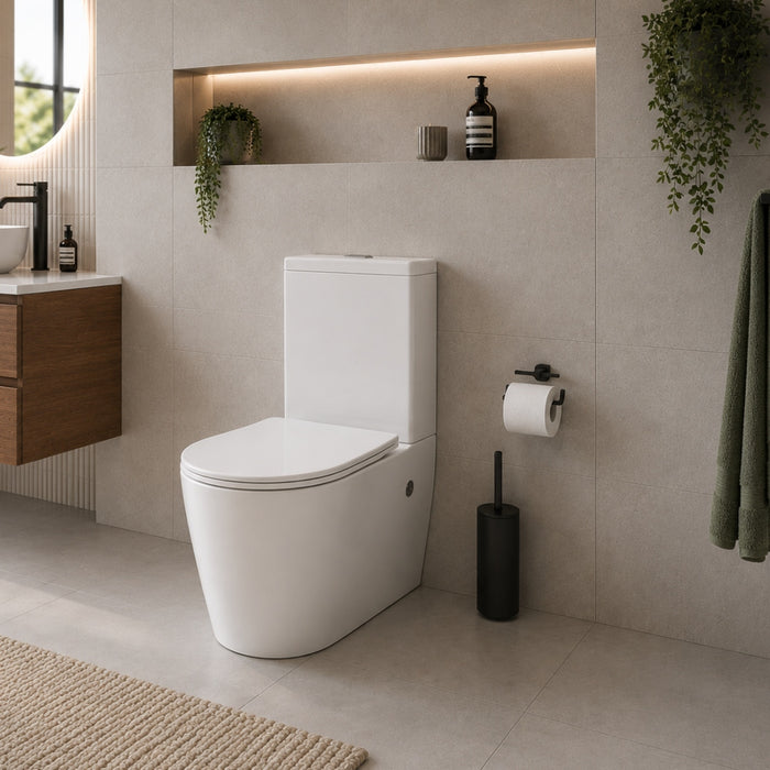 Onyx Halo Tornado Wall Faced Toilet Suite with UF Slim Seat