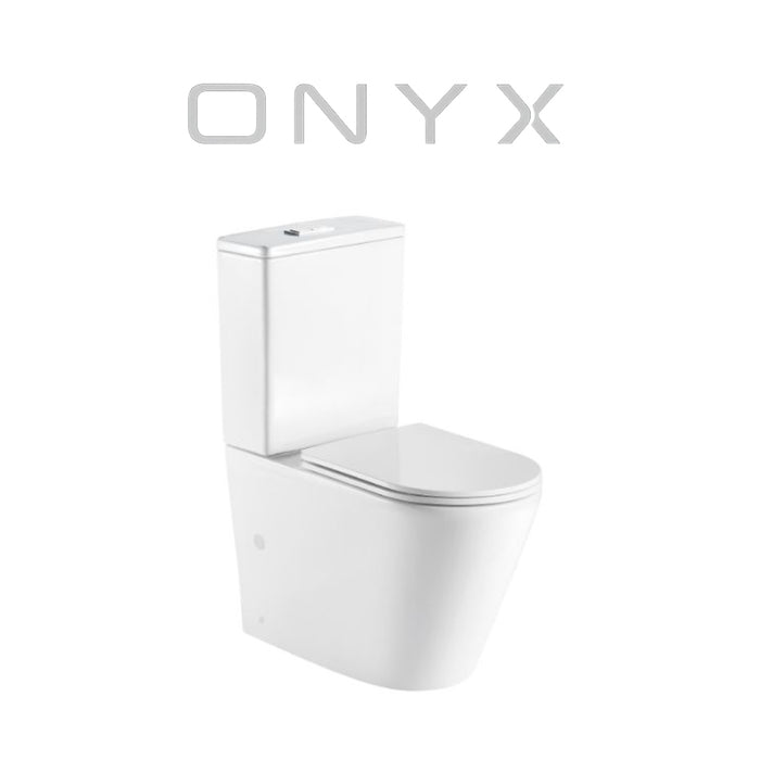 Onyx Halo Tornado Wall Faced Toilet Suite with UF Slim Seat