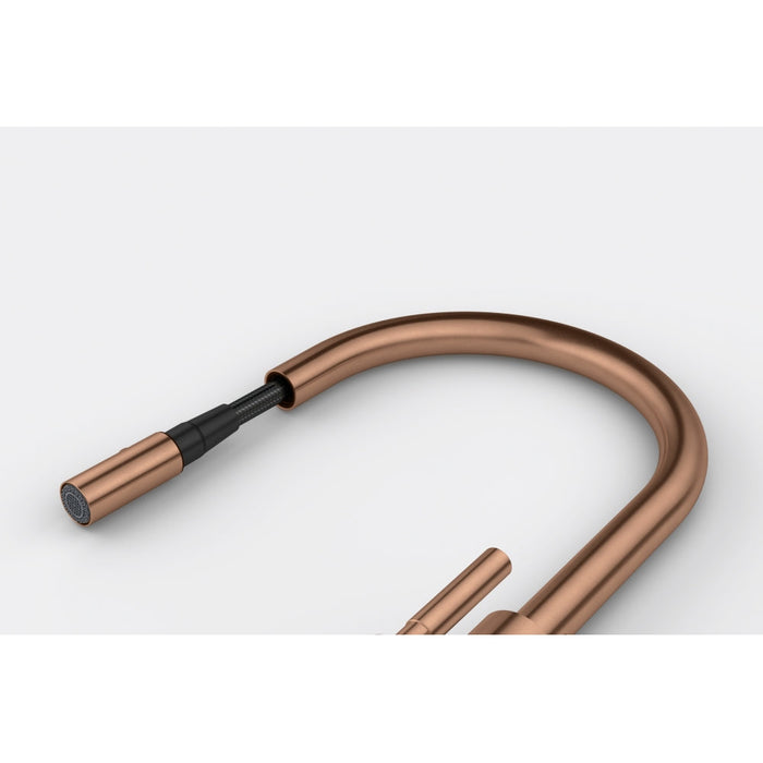 Franke Mythos Masterpiece Pull-Out Tap - Brushed copper