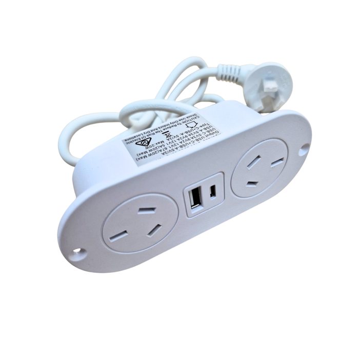 ADP In-Drawer Power Point - White