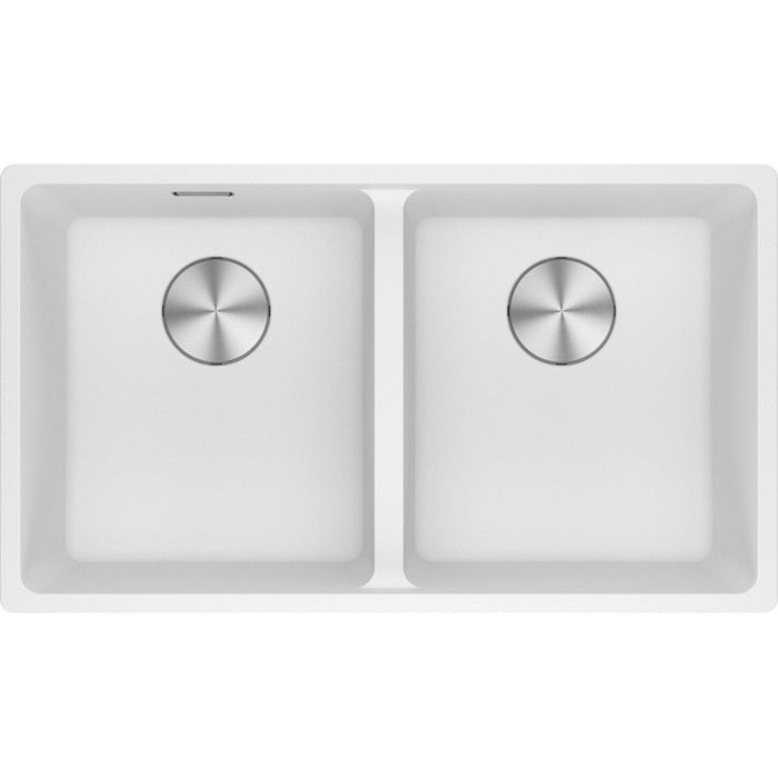 Franke Maris Double Bowl Sink - Polar white