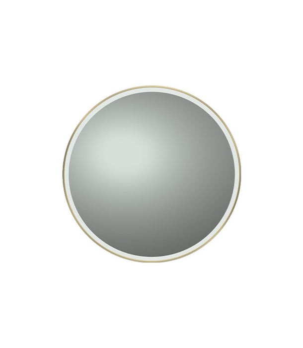 Parisi Acciaio Progressive LED Mirror 800 - Brushed Brass-AC-800-2L-BB-blue-leaf-bathware