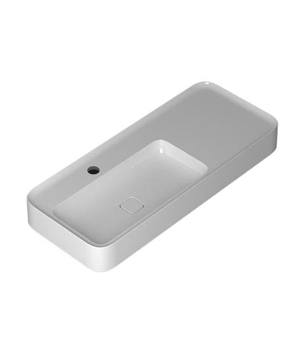 Parisi Cameo 1200 x 500 Wall Basin - Gloss White-blue-leaf-bathware