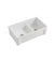 Parisi Cornice Double Bowl Sink 840mm - White Gloss