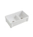 Parisi Cornice Double Bowl Sink 840mm - Gloss White-SMTOS33D-blue-leaf-bathware