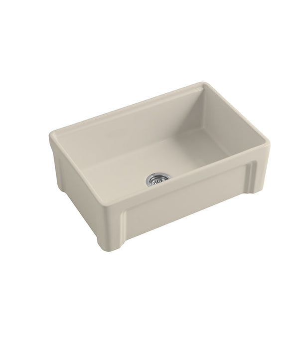 Parisi Cornice Single Bowl Sink 760mm - Pergamon-SMTOS30S.12-blue-leaf-bathware