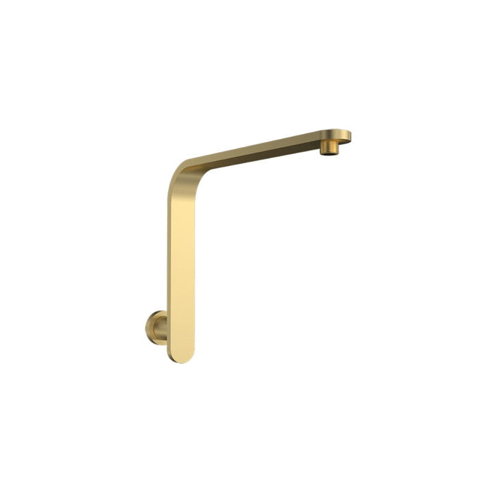 Parisi Elli II High Rise Wall Shower Arm - Brushed Brass-E2.SA.1W.46-blue-leaf-bathware