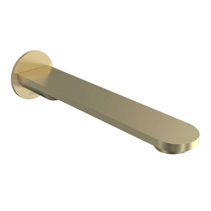 Parisi Elli II Wall Bath Spout 190mm - Brushed Brass-E2.02WF190.46-blue-leaf-bathware