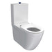 Parisi Ellisse II Accessible Wall Faced Suite Rimless (Including White Seat)-PN805-blue-leaf-bathware