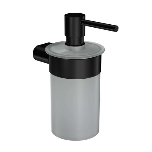 Parisi Ellisse Soap Dispenser - Matt Black-NE012D.02-blue-leaf-bathware