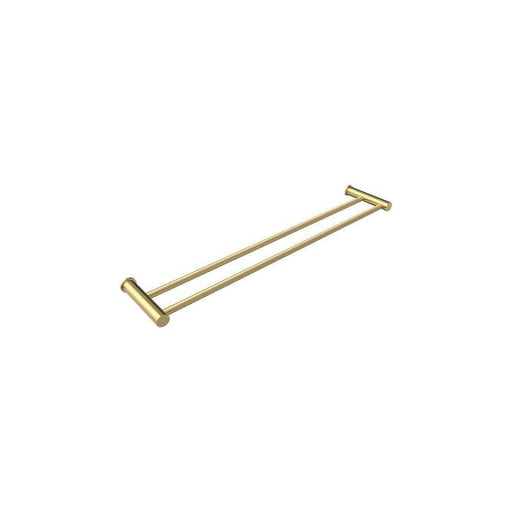 Parisi Envy 600mm Double Towel Rail Brushed Brass-PP.TRD60.46-blue-leaf-bathware