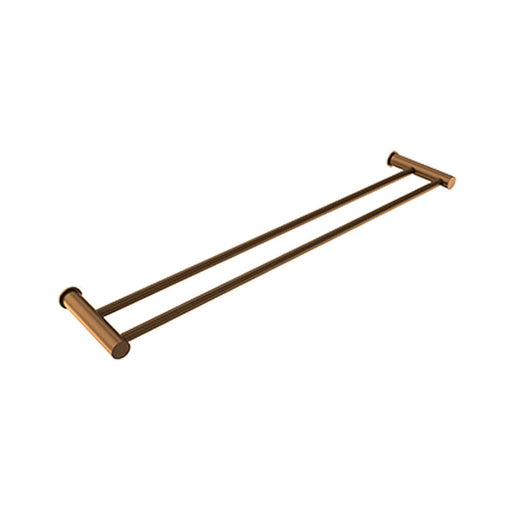 Parisi Envy 600mm Double Towel Rail Matt Bronze-PP.TRD60.48-blue-leaf-bathware