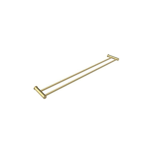 Parisi Envy 800mm Double Towel Rail Brushed Brass-PP.TRD80.46-blue-leaf-bathware