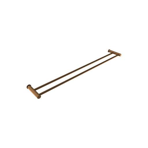 Parisi Envy 800mm Double Towel Rail Matt Bronze-PP.TRD80.48-blue-leaf-bathware