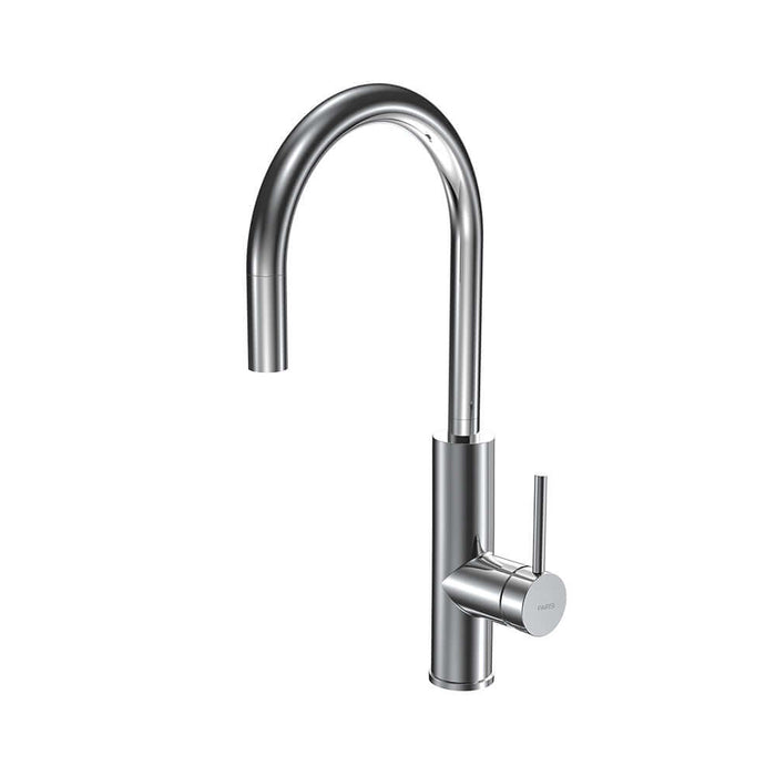 Parisi Envy II Arch Kitchen Mixer with Pull-out Spray - Chrome-P2.07-1HRO-blue-leaf-bathware